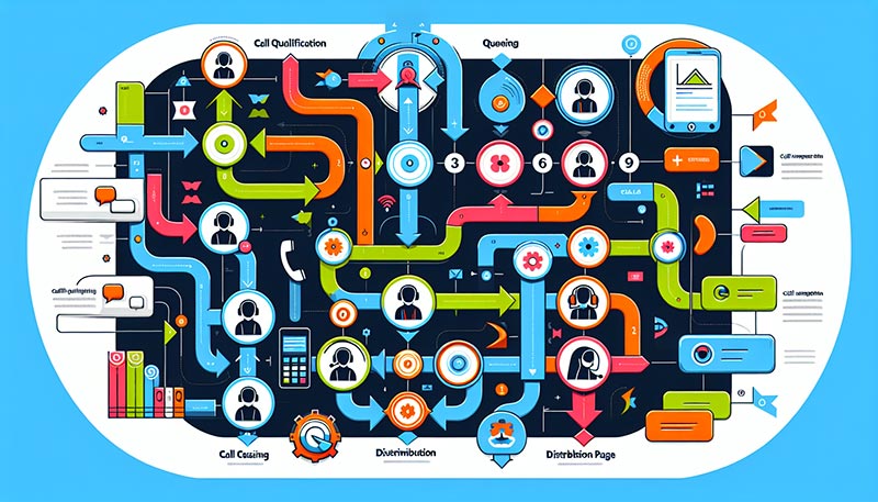 An infographic explaining how voice routing works.